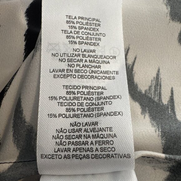 Armani Exchange, Woman Size OP, Black & White zebra Print Dress, A|X, Sleeveless - Picture 8 of 9